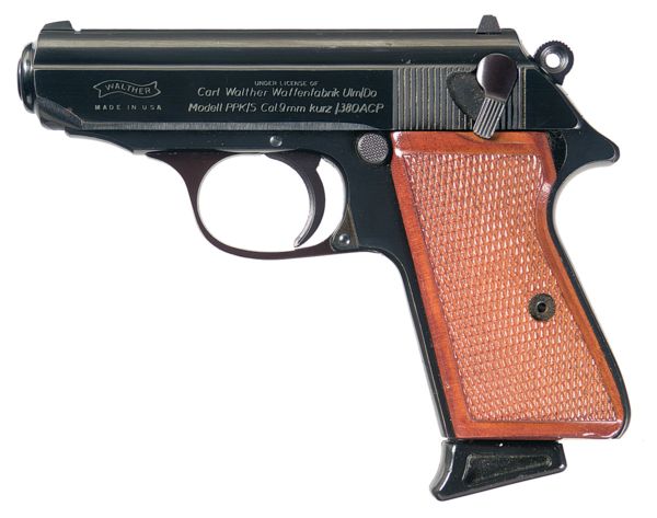 Пистолет Walther PPK/S, выпущенный по лицензии в США специально для американского гражданского рынка.