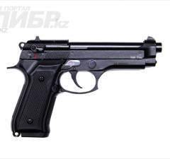 Газовый пистолет с возможностью стрельбы травматическими патронами с резиновой пулей BLOW F92 black (Beretta)
